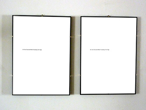 An error occurred - DUPLICATA