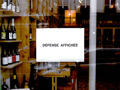 Défense affichée - DUPLICATA